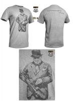 Футболка с рисунком "Уинстон Черчиль" P1G UA281-29891-GR-WC